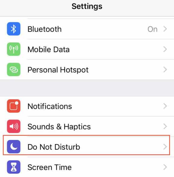Do Not Disturb At Bedtime Feature