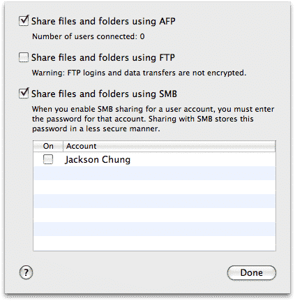 Share File between Windows and Mac: