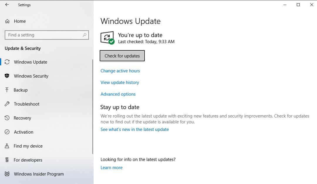 update driver in windows 10