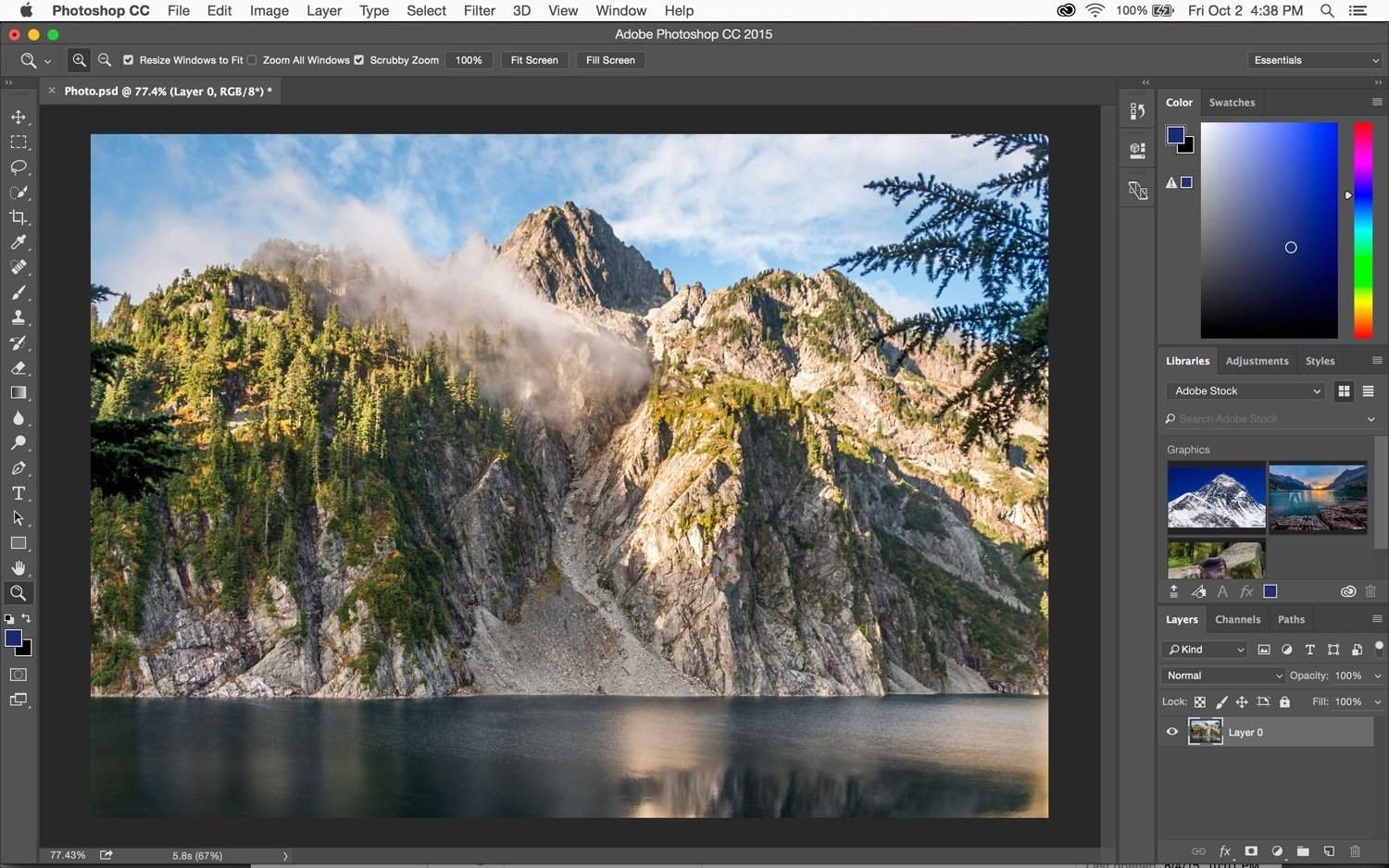 Adobe CS6 Interface-Adobe Photoshop workspace basics