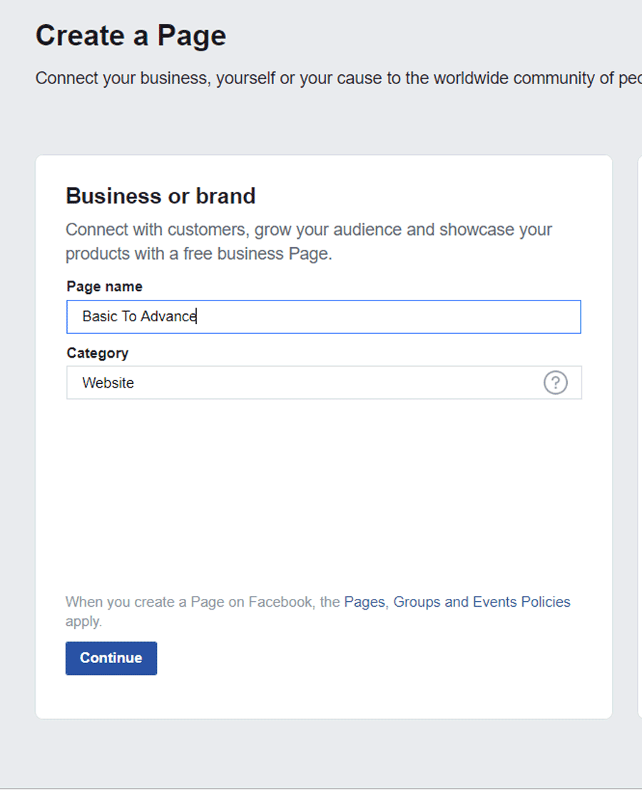 How to create Business Page on Facebook
