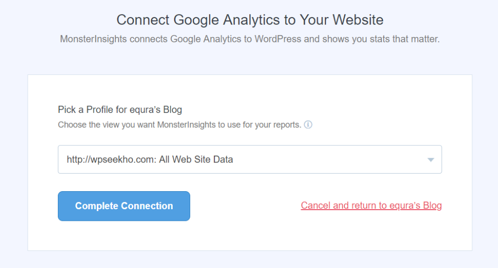 How to setup google analytics account