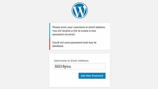How to fix the password reset key error in WordPress 